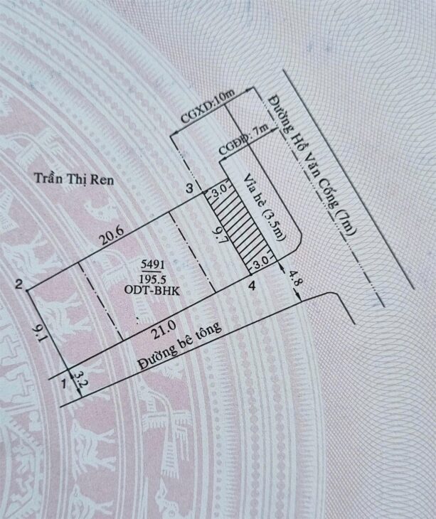 Mặt tiền đường Hồ Văn Cống, Thủ Dâù Một, Bình Dương