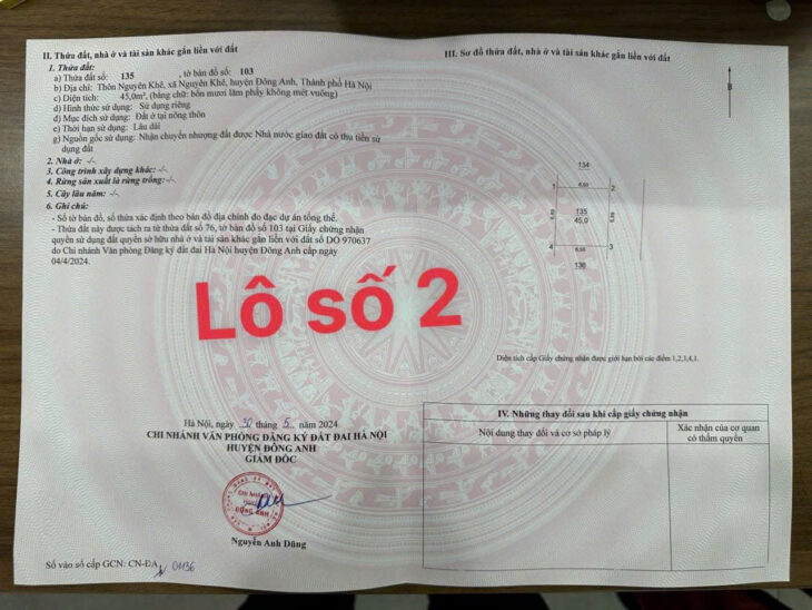 HƠN 3 TỶ , LÔ ĐẤT TẠI THÔN NGUYÊN KHÊ , XÃ NGUYÊN KHÊ. SÁT QL3