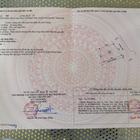 Chính chủ thiện chí bán nhà riêng tại xóm Miếu, Xã Phụng Châu, Chương Mỹ, Hà Nội