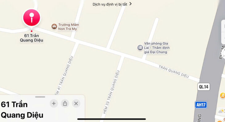 NHÀ ĐẸP CHÍNH CHỦ – Vị Trí Tại : Hẻm rông 2m4 – Số nhà 61 Trần Quang Diệu – Phường Thống Nhất – Gia