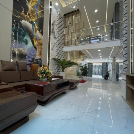 SỐC! Nhà 5 lầu siêu đẹp ô tô ngủ tặng NT hẻm 256 Phan Huy Ích 68m2 gần Emart CHỈ 8.99 TỶ