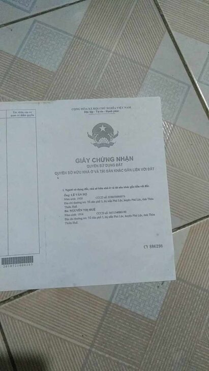 ???? ???? ĐẤT ĐẸP – GIÁ RẺ – SỔ ĐỎ CHÍNH CHỦ ???? – Mặt tiền đường Lý Thánh Tông, Thị trấn Phú Lộc, Huế