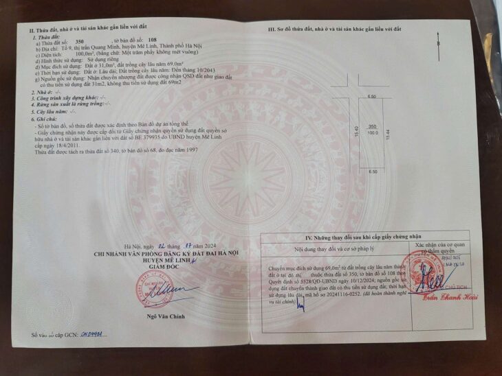 CC bán đất lô góc Quang Minh 50m,giá đầu tư,lô góc đẹp,ô tô tránh