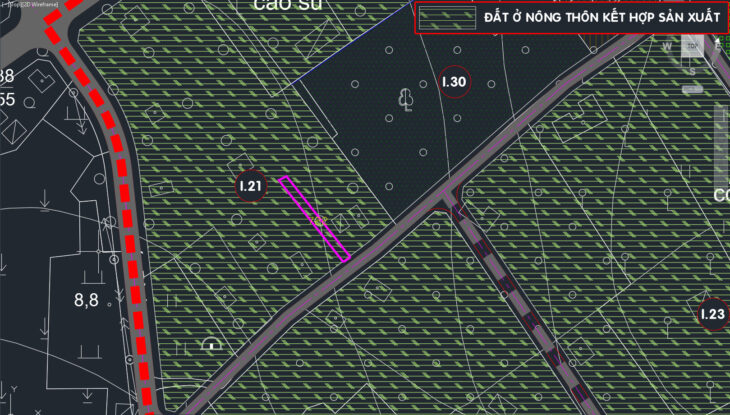 Bán nhà 1/ đường Bến Đình – 303m2 – 5×61 – 45m2 thổ cư – xã An Nhơn Tây – Củ Chi