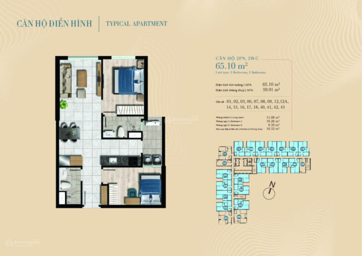The Gió Riverside – Giỏ hàng độc quyền – TT đợt đầu 10% – CK 50tr – Booking có hoàn 100% + lãi suất