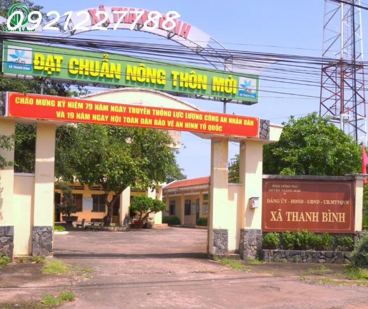 Bán sỉ & lẻ 20 nền đất ngay UBND xã Thanh Bình vị trí siêu đẹp mặt đường nhựa Trảng Bom – Cây Gáo.