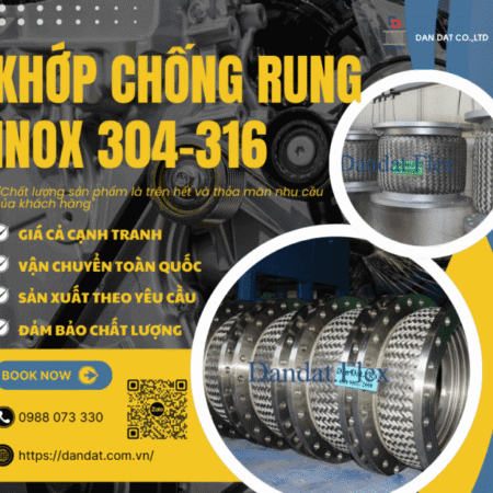 Khớp Chống Rung Inox 304 – Inox 316, Khớp nối giảm rung inox 304, Khớp chống rung kim loại Khớp Chống Rung Inox 304 – Inox 316, Khớp nối giảm rung inox 304, Khớp chống rung kim loại