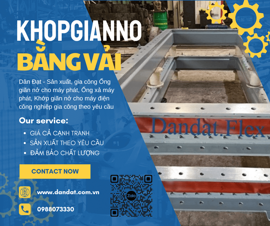 Khớp Giãn Nở Nhiệt Bằng Vải – Khớp giãn nở inox, Khớp giãn nở inox nối bích