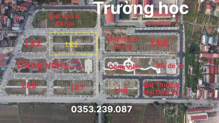Đấu giá Thụy Lâm view công viên và view trường học chỉ hơn 7 tỉ