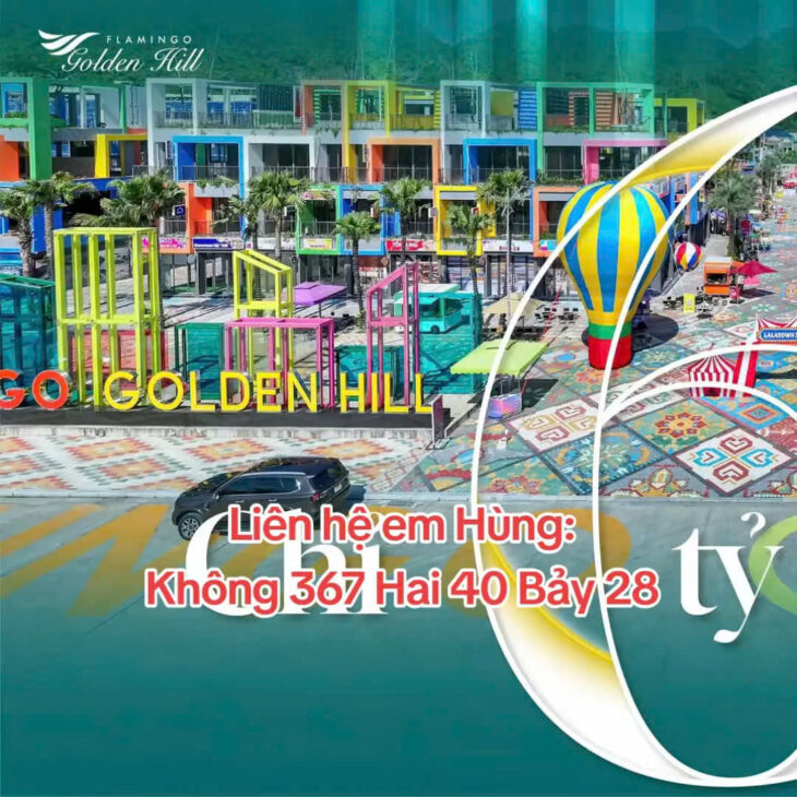 Flamingo Golden Hill – Tam Chúc – Hà Nam * Chỉ 6 TỶ sở hữu ngay biệt thự FLAMINGO – Sổ đỏ, thuê