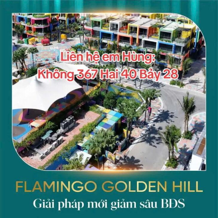 Flamingo Golden Hill – Tam Chúc – Hà Nam * Chỉ 6 TỶ sở hữu ngay biệt thự FLAMINGO – Sổ đỏ, thuê