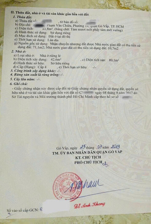 BÁN GẤP LÔ ĐẤT TẶNG NHÀ TRỌ – PHẠM VĂN CHIÊU, HẺM XE TẢI- GIÁ 6 TỶ NHỈNH