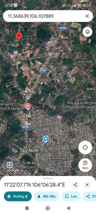 Bán lô đất Thành Phố Tây Ninh view núi Bà Đen