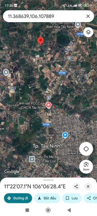 Bán lô đất Thành Phố Tây Ninh view núi Bà Đen