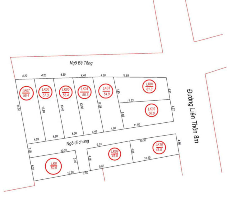 đất Hồng Sơn, Mỹ Đức, trục chính kinh doanh 60m2 thổ cư