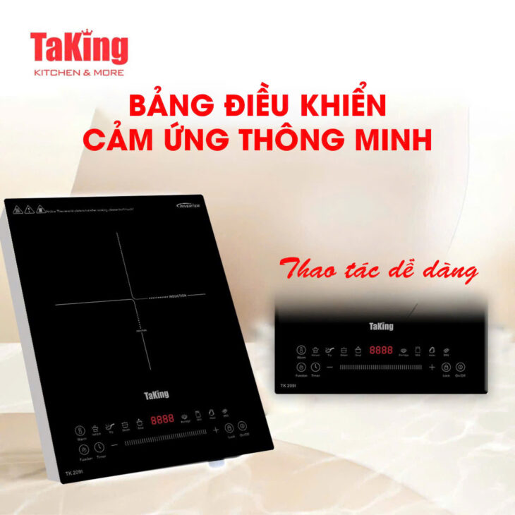 Bếp Từ Đơn Âm TK 209I TaKing Cao Cấp, Nhỏ Gọn, Thông Minh