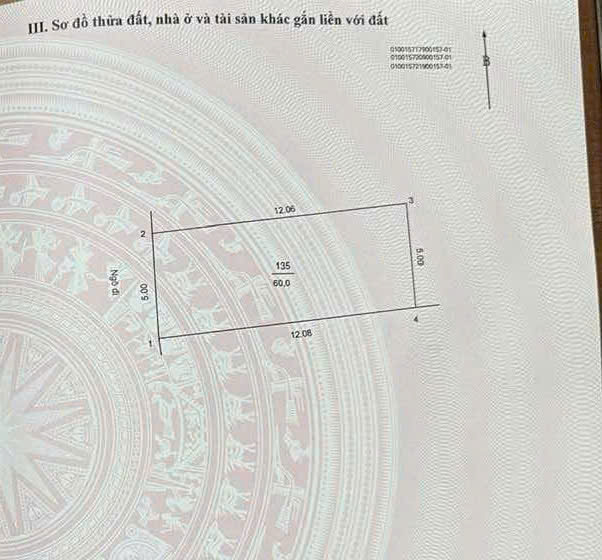 Bán đất Tây Hồ – 60m MT5m vuông đẹp – gần hồ Tây – chỉ 13 tỷ