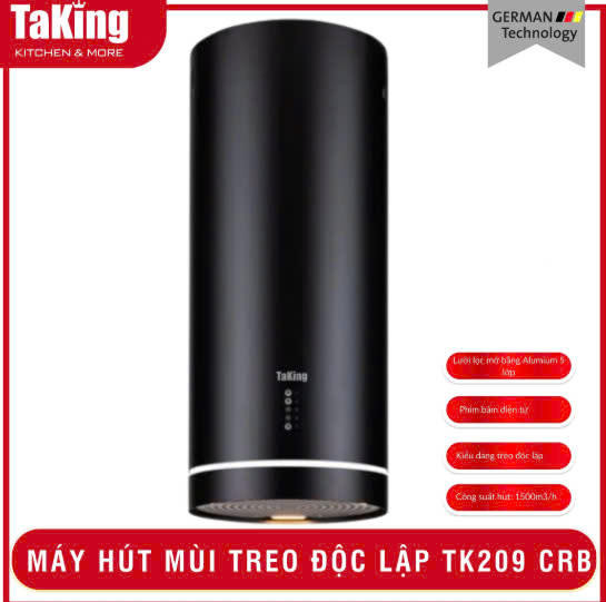 Máy Hút Mùi Treo Độc Lập TK 209CRB/209CRS TaKing Cao Cấp, Sang Trọng- Giải Pháp Hoàn Hảo Cho Căn Bếp