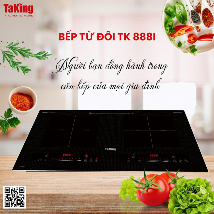 Bếp Từ Đôi TK 888I TaKing Hiện Đại, Sang Trọng, Tiết Kiệm Điện Năng