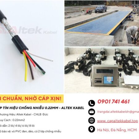 Cáp tín hiệu chống nhiễu Altek Kabel 0.22mm cho cân điện tử Cáp tín hiệu chống nhiễu Altek Kabel 0.22mm cho cân điện tử