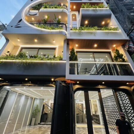 Nhà 5 Tầng, TK hiện đại, Full nội thất. Phạm Văn Chiêu, P.14, gần Tham Lương