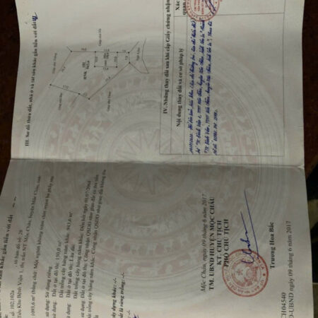 Bán Đất 1093,6m², 150m² ODT Giá Rẻ Nhất Mộc Châu – Vị Trí Trung Tâm giá đầu tư