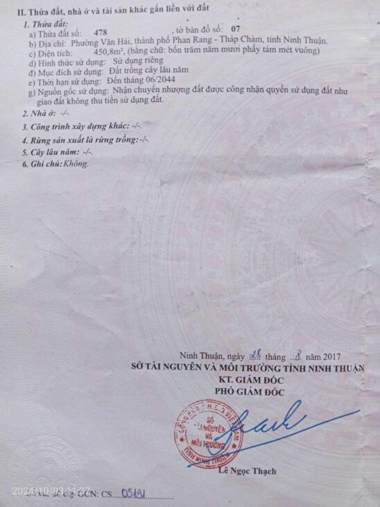 BÁN ĐẤT – ĐƯỜNG NGUYỄN TRÁC, P.VĂN HẢI, PHAN RANG, NINH THUẬN – Liên hệ: 0987 215 544