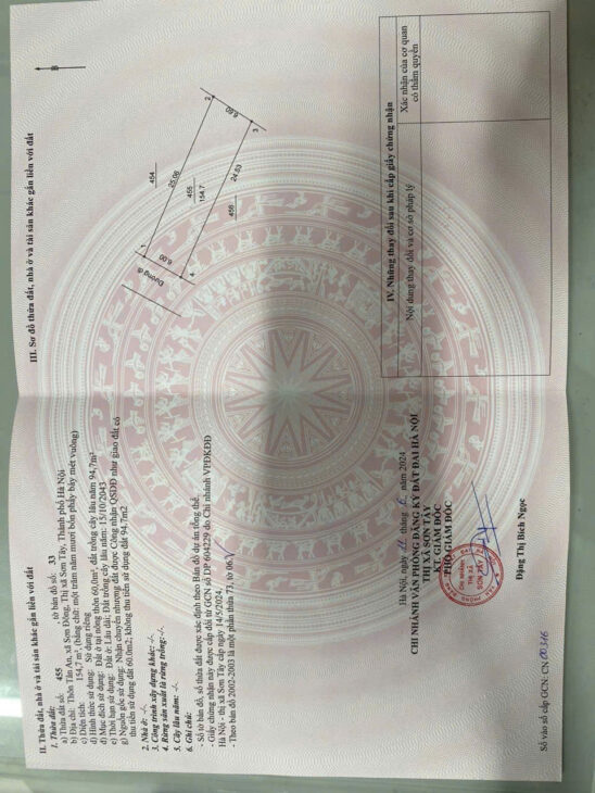 BÁN LÔ ĐẤT ĐẸP XÃ SƠN ĐÔNG, THỊ XÃ SƠN TÂY, HÀ NỘI-154,7M-Ô TÔ QUA ĐẤT-GIÁ RẤT HỢP LÝ 2,2 TỶ