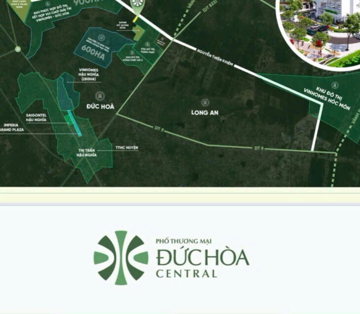 Dự án đất nền nhà ở thương mại Đức Hòa Central.