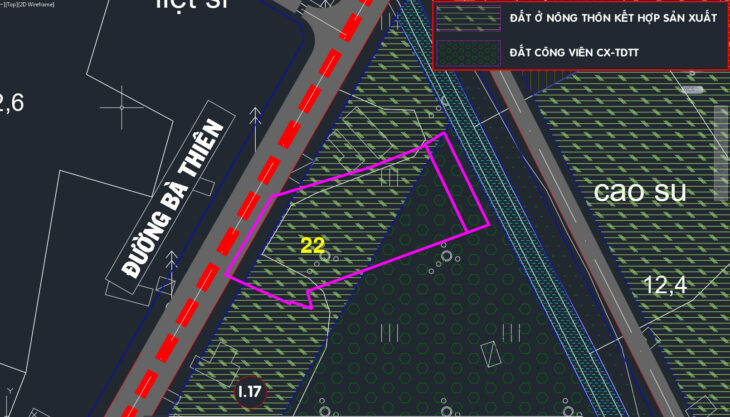 Bán nhà 2 mặt tiền đường Bà Thiên – 3937m2 – 40×107 – 300m2 thổ cư – xã Nhuận Đức – Củ Chi