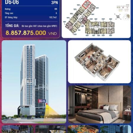 MỞ BÁN CĂN HỘ CAO CẤP FULL NỘI THẤT, TẦNG THẤP, DIỆN TÍCH 103M2 THIẾT KẾ 3 PHÒNG NGỦ VỚI CÁC PHÒNG