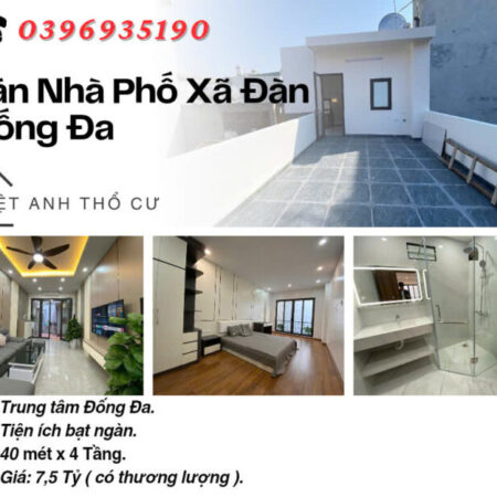 Bán nhà Xã Đàn_Lô Góc_Ba Mặt Thoáng_40mx4T_Giá: 7.5 Tỷ_Lh: 0396935190. Bán nhà Xã Đàn_Lô Góc_Ba Mặt Thoáng_40mx4T_Giá: 7.5 Tỷ_Lh: 0396935190.