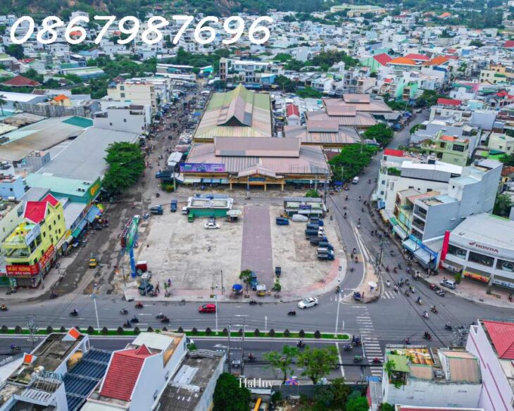 Cho thuê nhà mặt tiền đường 2/4 – Nha Trang Góc ngã tư chợ Vĩnh Hải Diện tích 1600m² – Mặt tiền