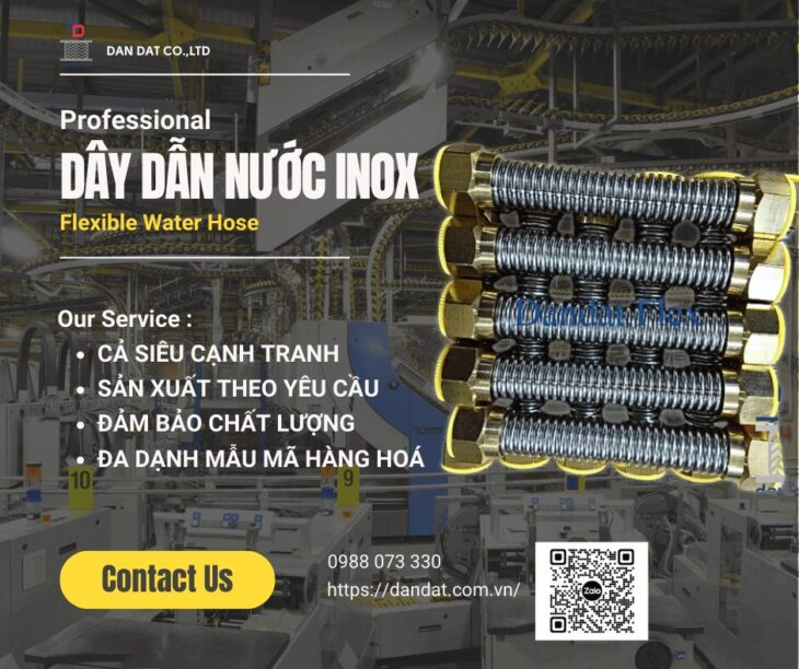 Dây Dẫn Nước Mềm Inox – Dây dẫn nước inox, Dây cấp nước bình nóng lạnh