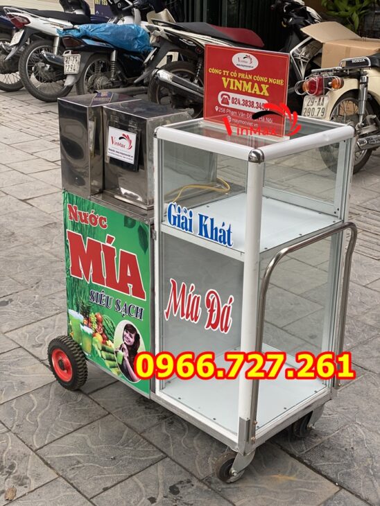Máy ép mía tủ kính , ép mía siêu sach