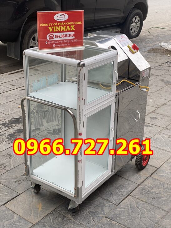 Máy ép mía tủ kính , ép mía siêu sach
