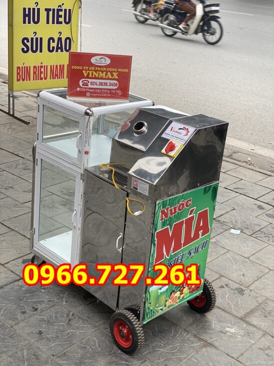 Máy ép mía tủ kính , ép mía siêu sach