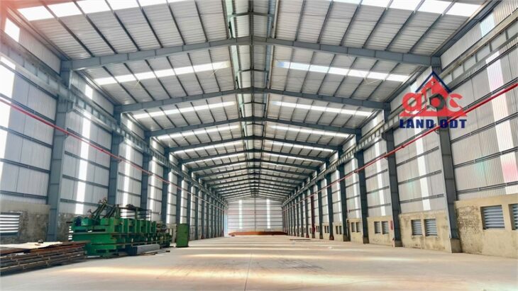 XT045 nhà xưởng kiên cố , chiều cao 16. trọng tải nền lớn phù hợp SX công nghiệp nặng