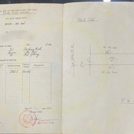 Nhà cấp 4 mặt đường Đào Nhuận – Trại Lẻ, 90m, Giá 7.5 tỉ