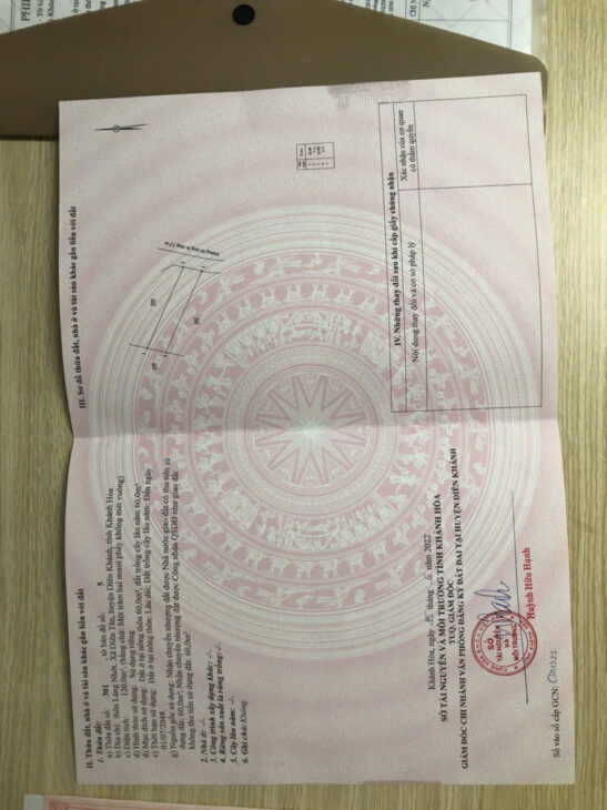 Bán lô đất Diên tân 117 m2 – DIÊN KHÁNH – KHÁNH HÒA – Giá 550 tr