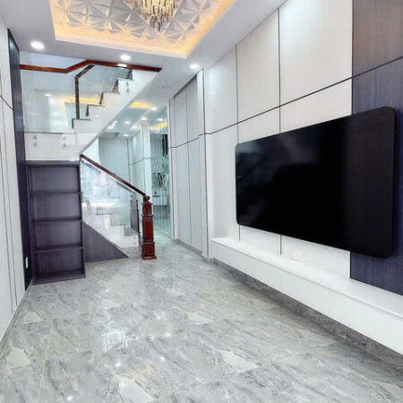 Bán gấp giá mềm nhất huyện Nhà Bè : 3.45 tỷ- Huỳnh Tấn Phát- DT: 51m – 3mx17m – 2 lầu – 5 PN – 3WC