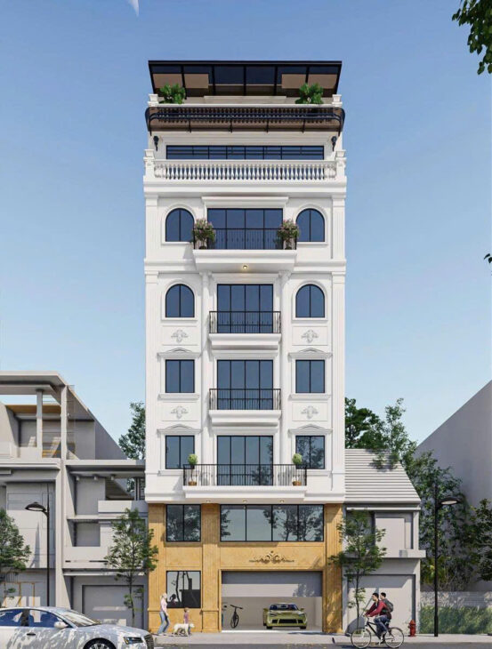 Bán toà nhà VP Nguyễn Chí Thanh – 85m x 7 tầng thang máy, ôtô đỗ cửa, MT 8m