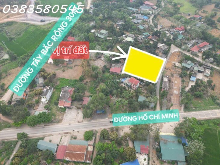 Bán lô đất đẹp thị trấn , ngay trục đường Hồ Chí Minh , giáp Hà Nội