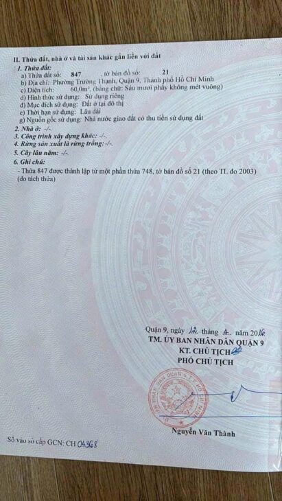 Bán Nhà 3 Tầng 60m² – Sổ Hồng Riêng – Hẻm Ô Tô Trường Thạnh, Q9 – Chỉ 4,5 Tỷ