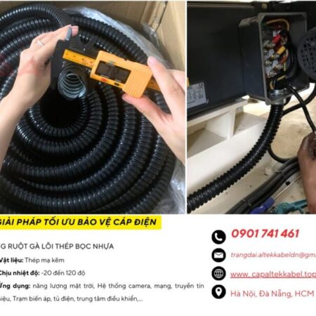 Ống ruột gà lõi thép bọc nhựa phi 51mm (2 inch) Ống ruột gà lõi thép bọc nhựa phi 51mm (2 inch)