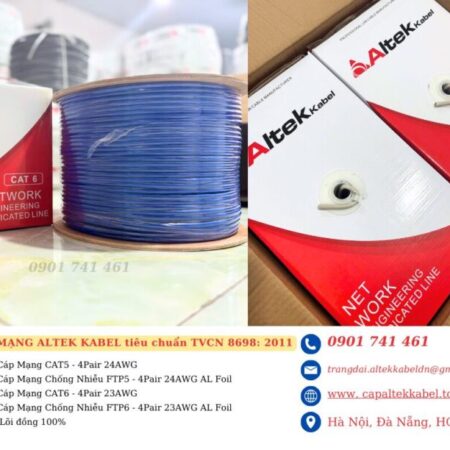 Cáp mạng Altek Kabel Cat6 chuẩn TCVN 8698:2011 Cáp mạng Altek Kabel Cat6 chuẩn TCVN 8698:2011