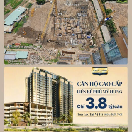 Căn hộ chuẩn Tera Luxury Nam SG giá 3,8 Tỷ/căn chiết khấu 2%