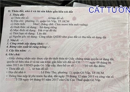 Giảm mạnh! Bán nhà 5x22m, hẻm 8m Lê Đức Thọ thông Kênh Tham Lương. Chỉ 7.6 tỷ