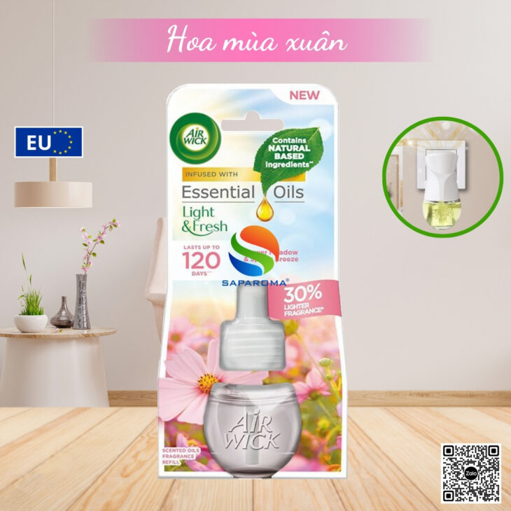Lọ tinh dầu thơm phòng Air Wick 19ml, thư giãn, giảm stress, hỗ trợ khử mùi, hàng nhập khẩu chínhãng
