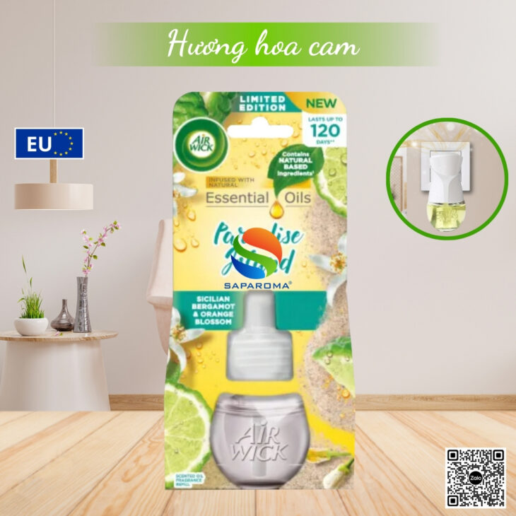 Lọ tinh dầu thơm phòng Air Wick 19ml, thư giãn, giảm stress, hỗ trợ khử mùi, hàng nhập khẩu chínhãng